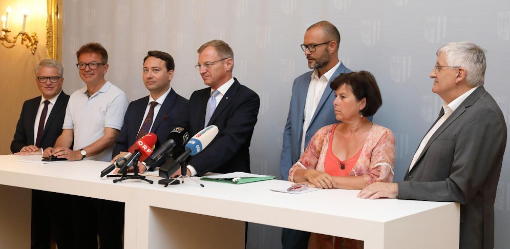 Nach Tagung des Landessicherheitsrates folgte eine Statement an die Presse.