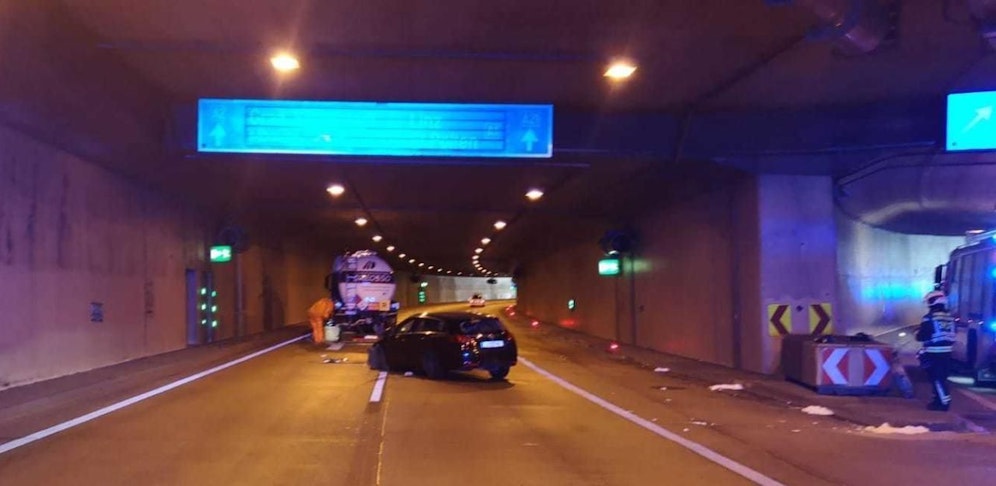 Ein Foto vom Unfall. 