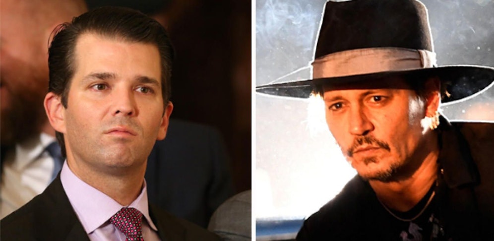Donald Trump Jr. und Johnny Depp