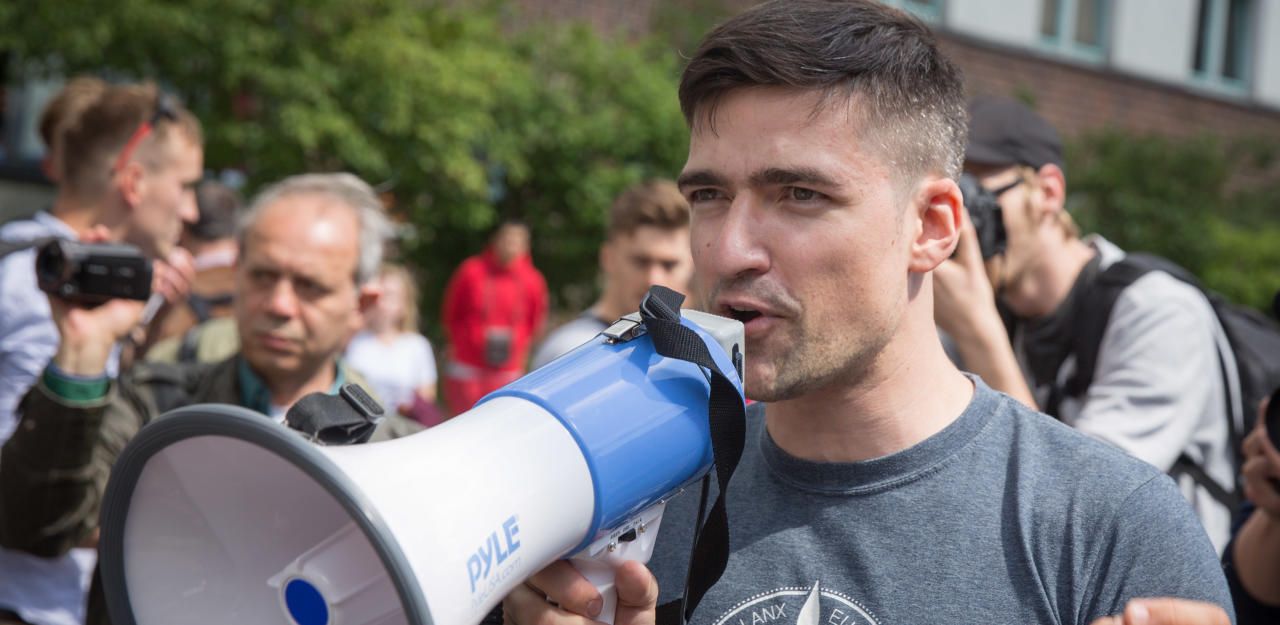 Martin Sellner, Sprecher der rechtsextremen "Identitäre Bewegung".