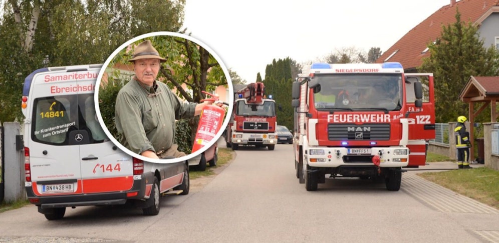 Ernst Kemetner löschte den Brand.