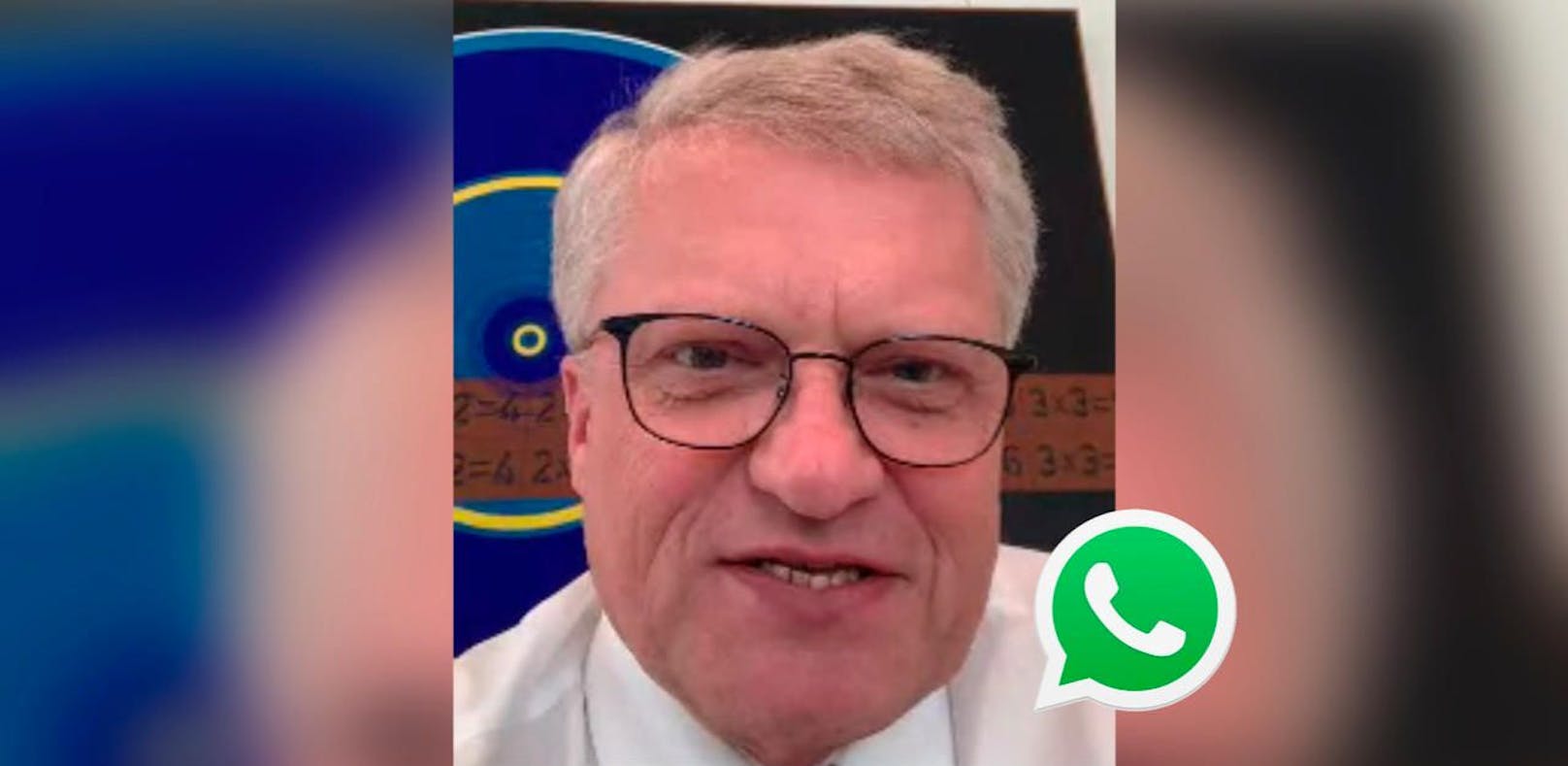 Der Linzer Bürgermeister Klaus Luger (SPÖ) im WhatsApp-Video-Interview
