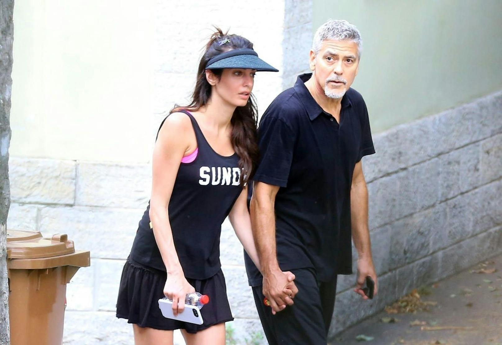 Amal und George Clooney auf Urlaub