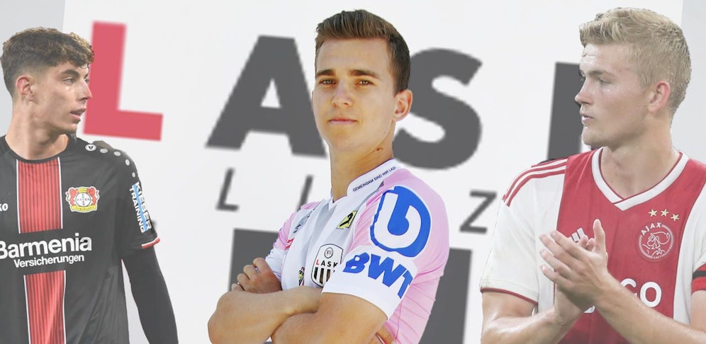 LASK-Neuzugang Valentino Müller stand auf derselben Talente-Liste wie Kai Havertz (Leverkusen) und Matthijs de Ligt (noch Ajax, heute Juve).