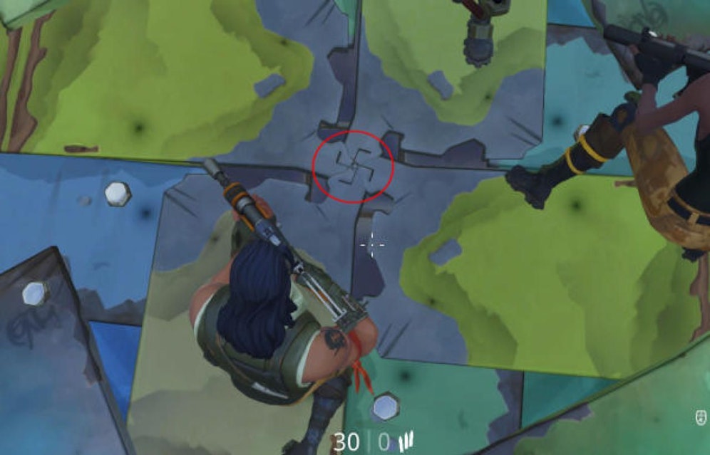 Entdeckt hat die Hakenkreuz-Symbolik der Gamer EuBestCityEu.