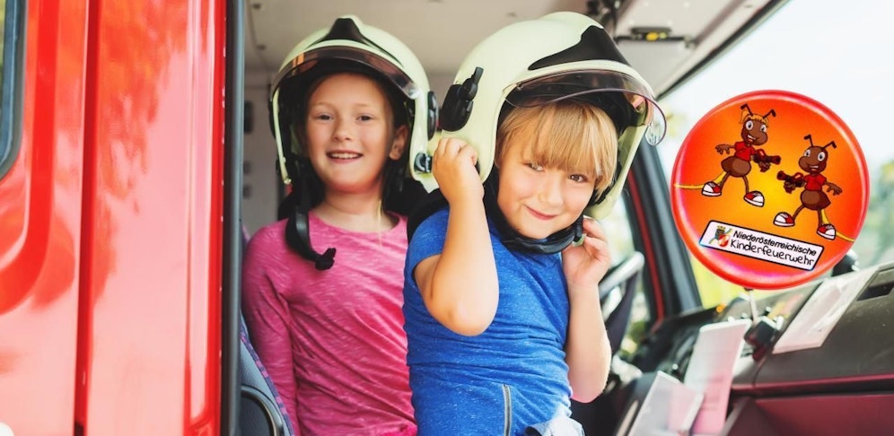Das Maskottchen der Jugendfeuerwehr ist der Elch, die Feuerwehr-Kinder sind die fleißigen Ameisen.
