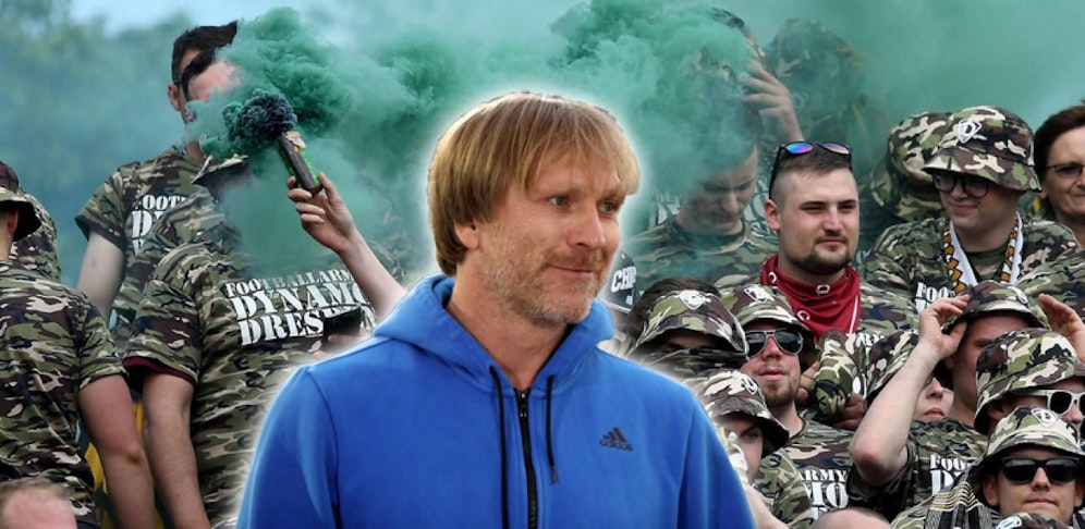 Der ehemalige Kicker Ansgar Brinkmann verteidigt Dresdens Hooligan-Armee. 