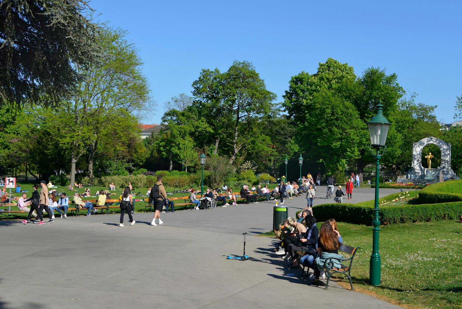 Der Wiener Stadtpark ist im Sommer gut besucht.