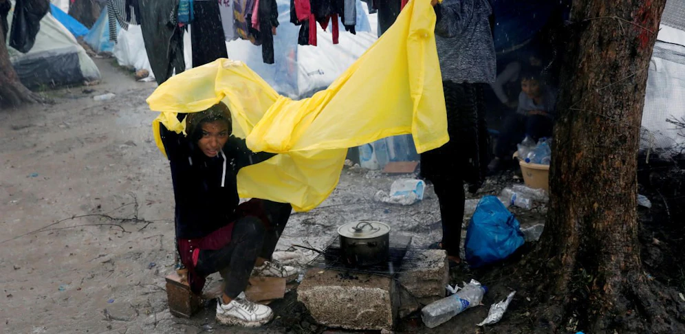 Die Lager auf Lesbos sind völlig überfüllt.