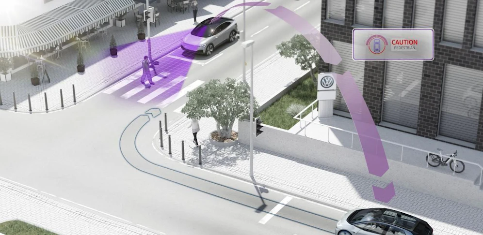 VWs sollen bald Verkehrsinfos untereinander und mit der Infrastruktur austauschen.