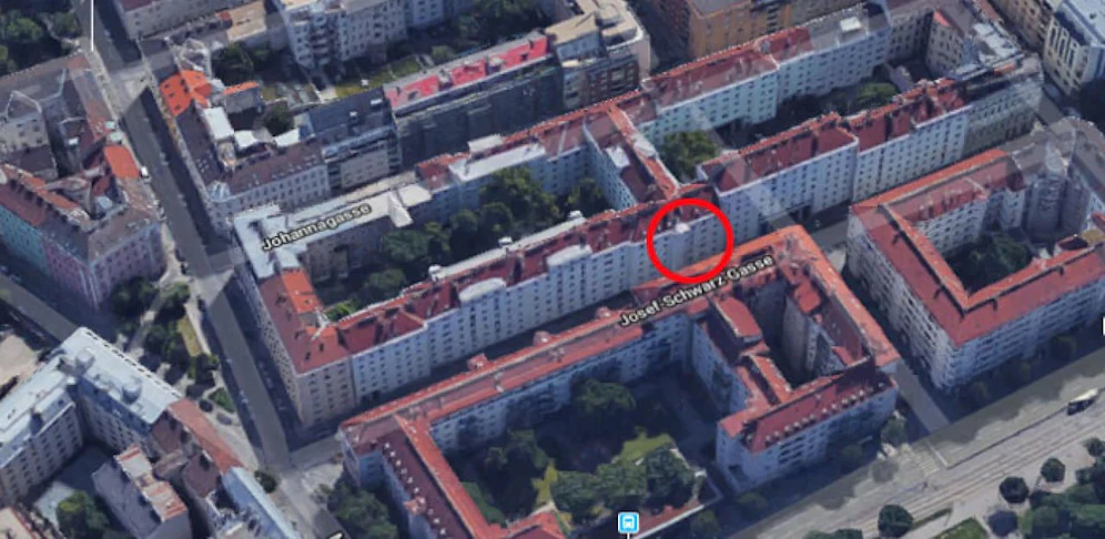 Hier brach das Feuer aus