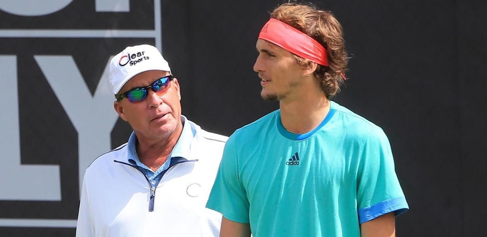 Ivan Lendl mit Alexander Zverev. Die Zusammenarbeit ist beendet.