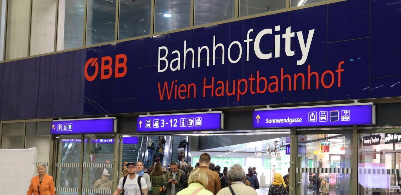 Ein 28-Jähriger wurde beim Raub eines Reisekoffers am Hauptbahnhof Wien beobachtet und festgenommen
