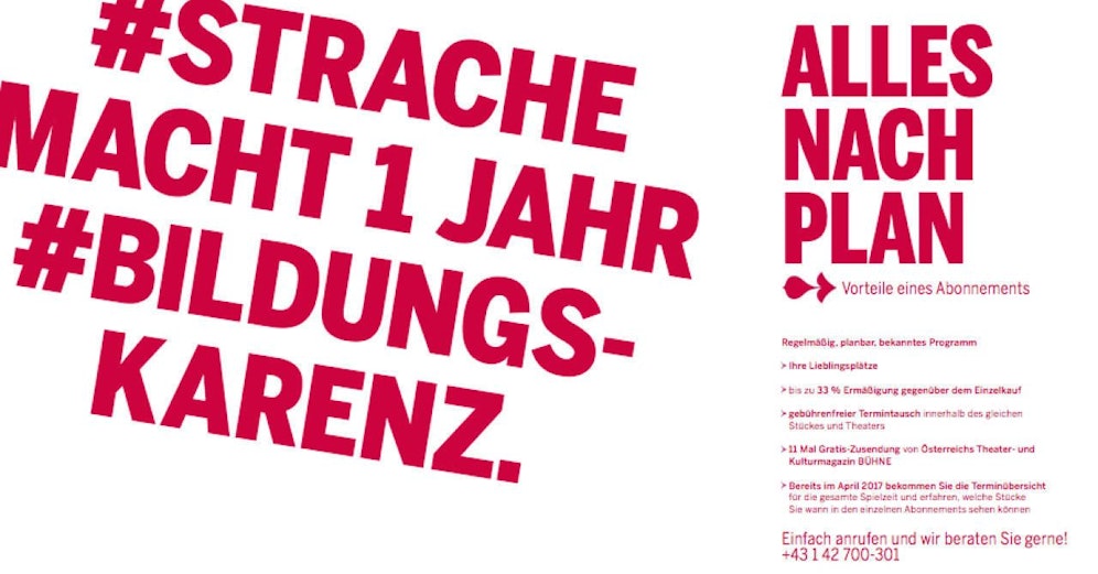 "Fake News" im Programmheft des Theaters