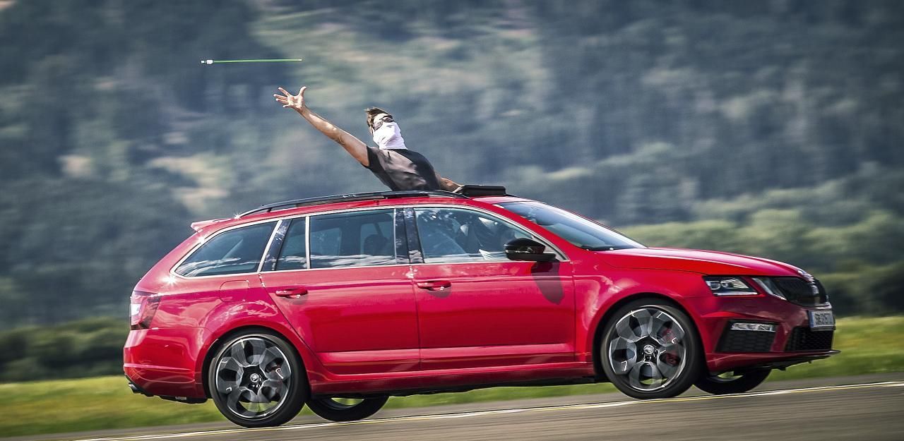 Heute.at - Pfeilschneller Rekord mit dem Skoda Octavia RS 245