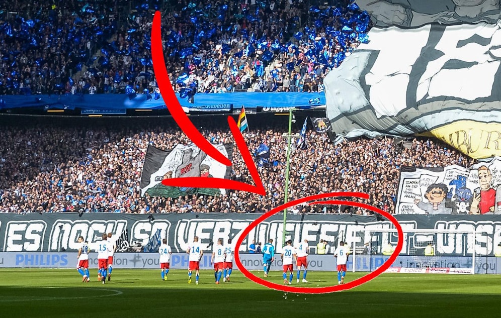 Peinlich: Die Hamburg-Choreografie enthielt ein "fei" zu viel.