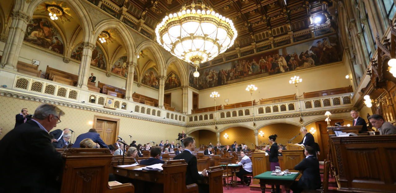 Gemeinderatssitzung im Wiener Rathaus: Nun wird Sparbudget beschlossen.