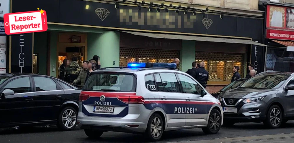 Überfall am Samstag auf einen Juwelier in Wien-Brigittenau.