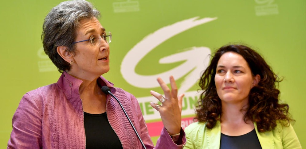 Ulrike Lunacek und Ingrid Felipe, die grüne Doppelspitze.