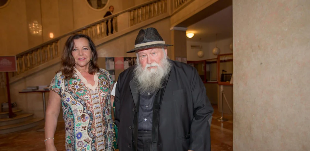 Rita Nitsch mit ihrem Gatten Hermann Nitsch