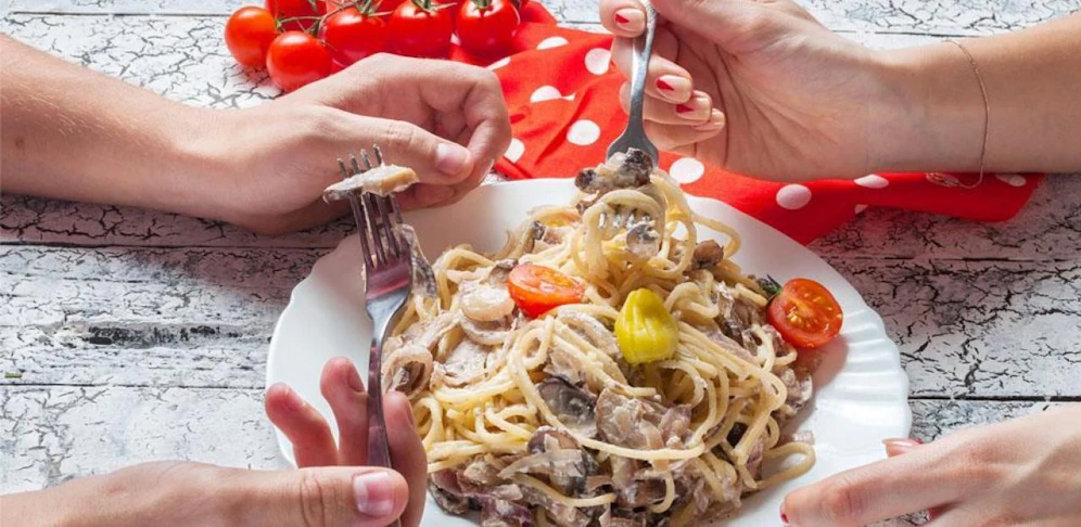 Ein Streit um Pasta eskalierte.