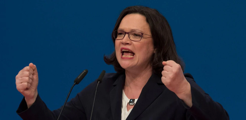 Andrea Nahles kündigte am Sonntag per Presseerklärung ihren Rücktritt als Partei- und Fraktionschefin der SPD an. 