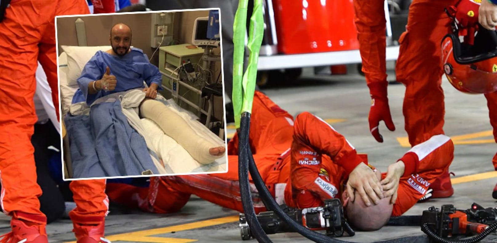 Ferrari-Mechaniker gibt nach Not-OP erstes Update