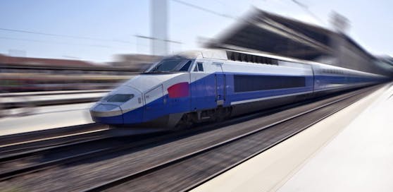 Ein TGV-Schnellzug in Frankreich.