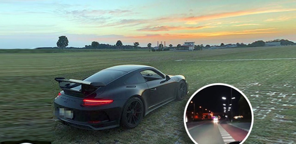 Der Unternehmer (34) bretterte mit seinem Porsche 911 GT3 mit 338 km/h über die "West"  und postete den Beginn der Fahrt im Web.