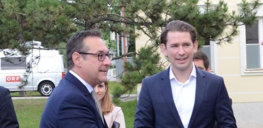 BK Kurz und Viezkanzler Strache.