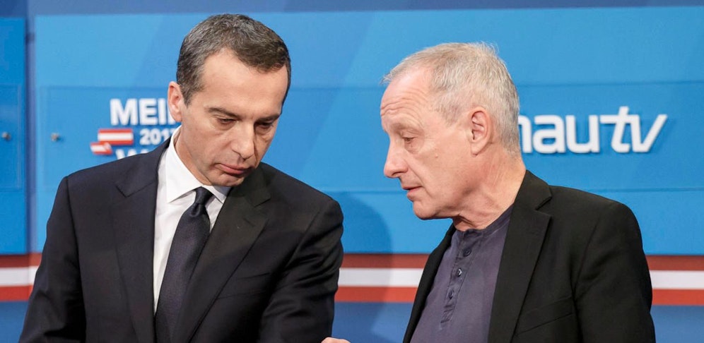 Christian Kern und Peter Pilz auf einem Archivbild.