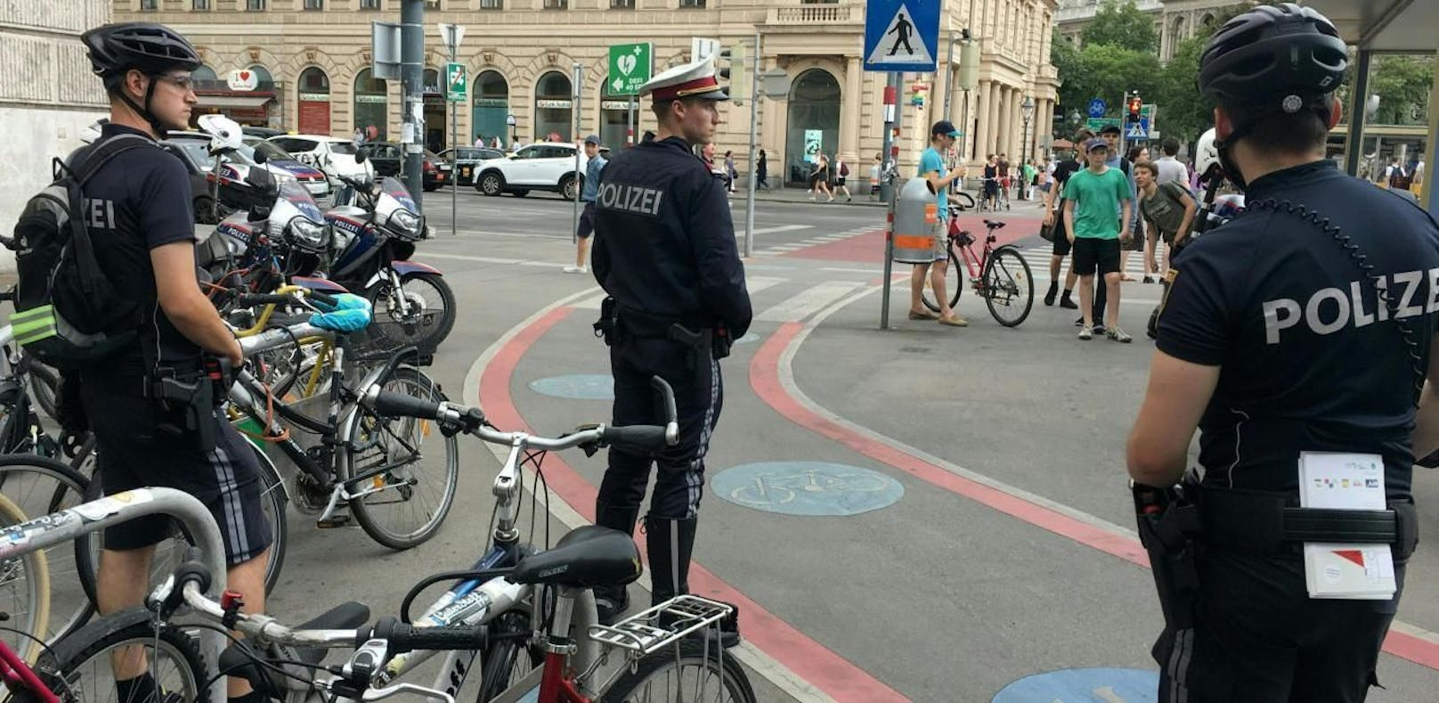 Schwerpunkt-Kontrolle: Polizei hat Fahrradfahrer im Visier. 