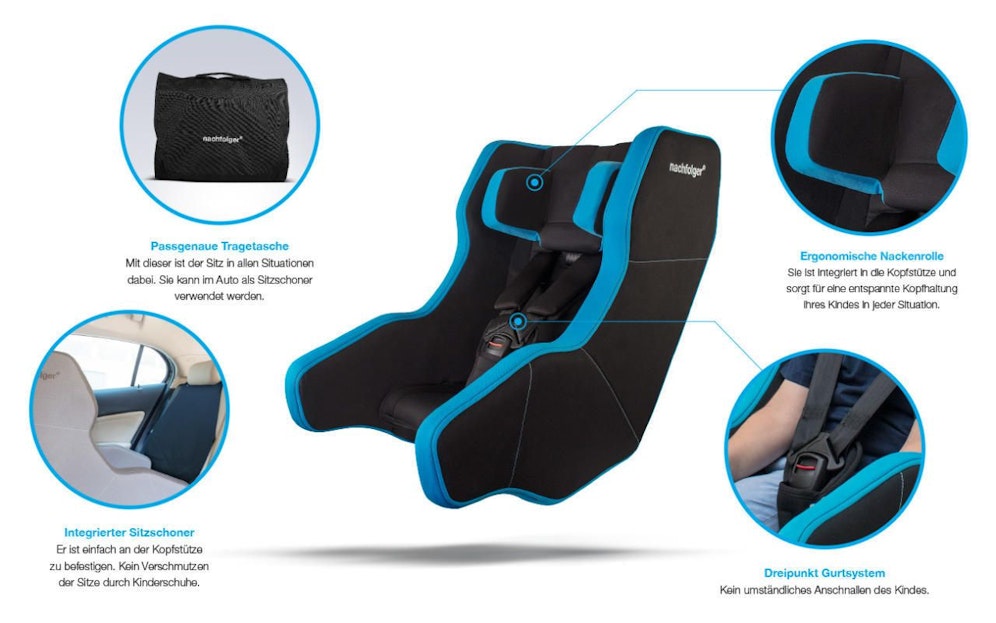 Aufblasbarer Kindersitz (Credit: Nachfolger)