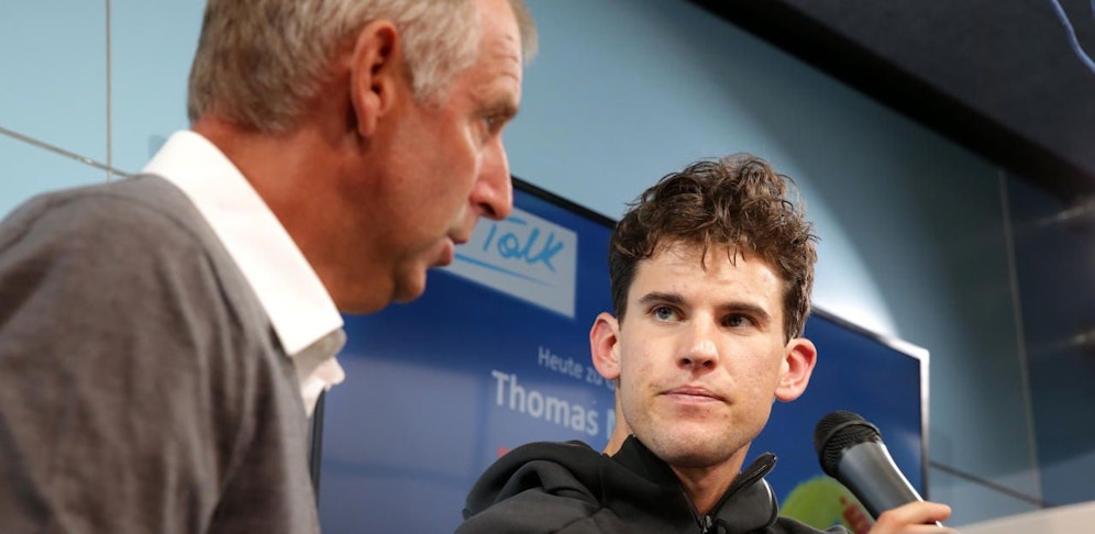 Thomas Muster und Dominic Thiem. 