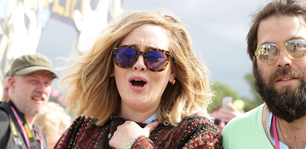 Adele und Simon Konecki beim Glastonbury Festival 2015