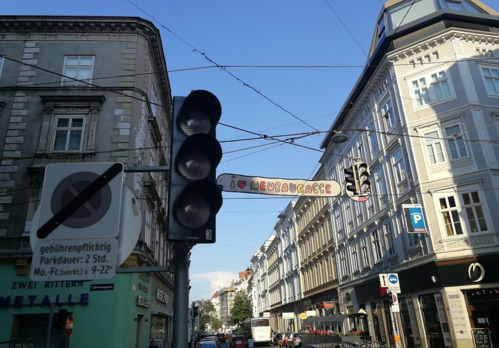 Auch die Ampelanlagen an der Neubaugasse sind ohne Strom.