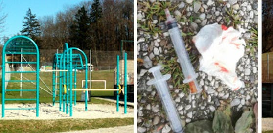 Ein Linzer fand auf einem Spielplatz Drogen-Spritzen