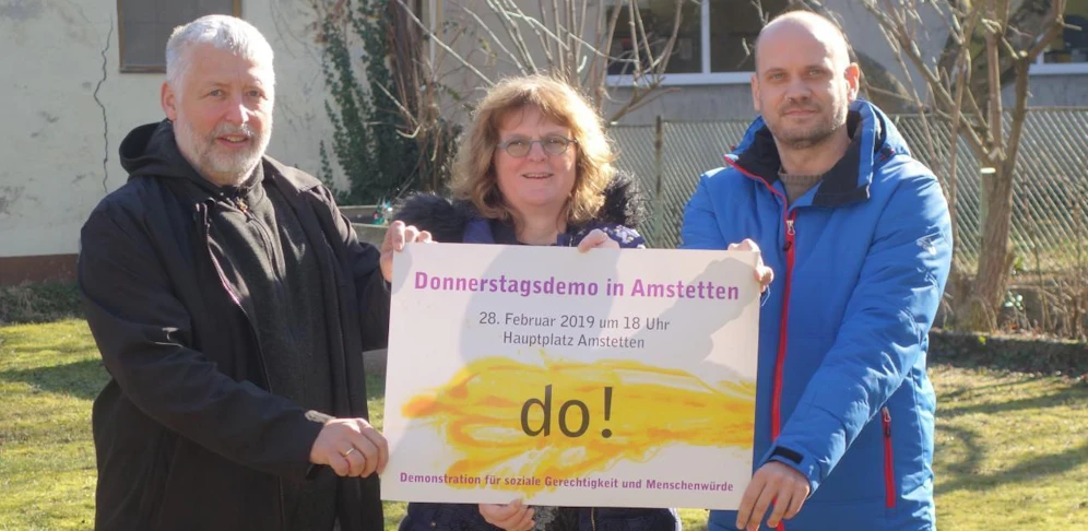 Veranstalter Christian Köstler, Uschi Kromoser-Schrammel und Klaus Felgitsch.
