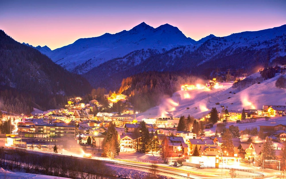 St. Anton am Arlberg in Abendstimmung.