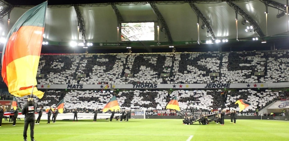 Die Choreo der Deutschland-Fans