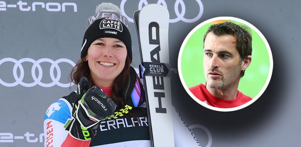 Wendy Holdener wird von Klaus Mayrhofer betreut.