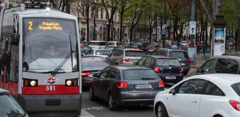 Stau in Wien - Ring ist gesperrt