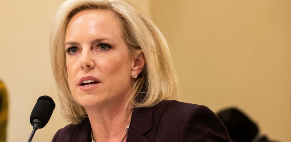 Die von US-Präsident Trump entlassene Heimatschutzministerin Kirstjen Nielsen