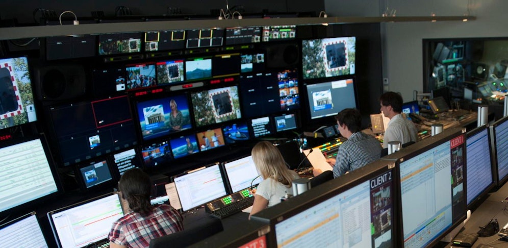 So sah der Regieraum der ZiB 1 2015 aus.