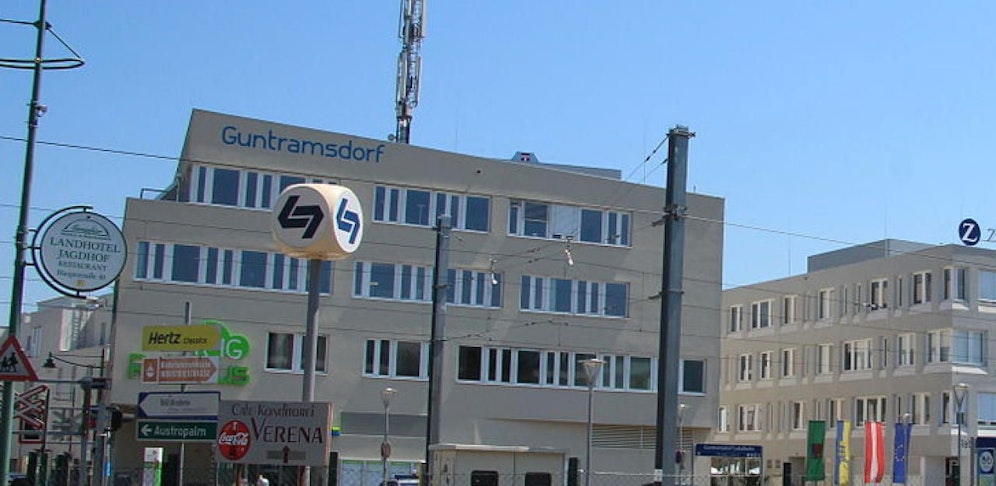 Das Rathausviertel beim Lokalbahnhof in Guntramsdorf.