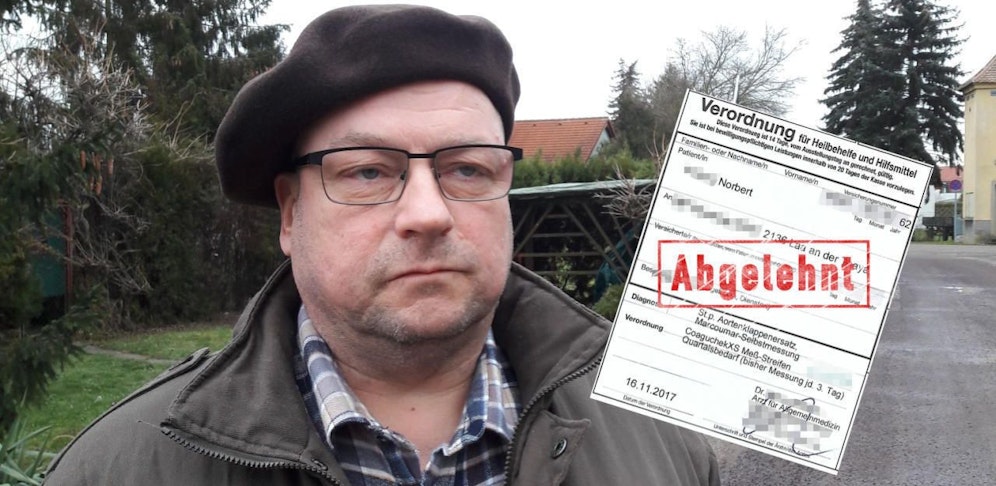 Norbert K. bekam die überlebenswichtigen Streifen trotz Verordnung nicht bewilligt.