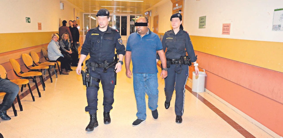 Zeljko M. (35) auf dem Weg zum Prozess