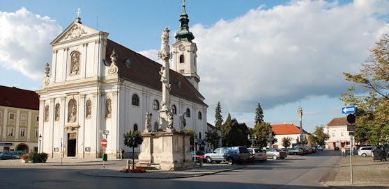Der Hauptplatz in Bruck an der Leitha.