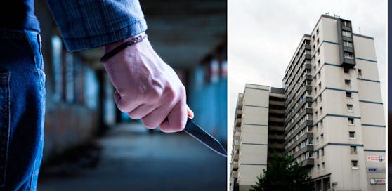 Beim Kremplhochhaus in Linz wurde ein 16-Jähriger von Männern mit einem Messer überfallen.