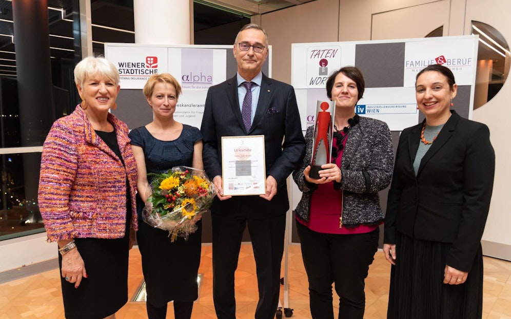 BILD zu OTS - Taten statt Worte: Wiener StŠdtische ist frauen- und familienfreundlichster Betrieb